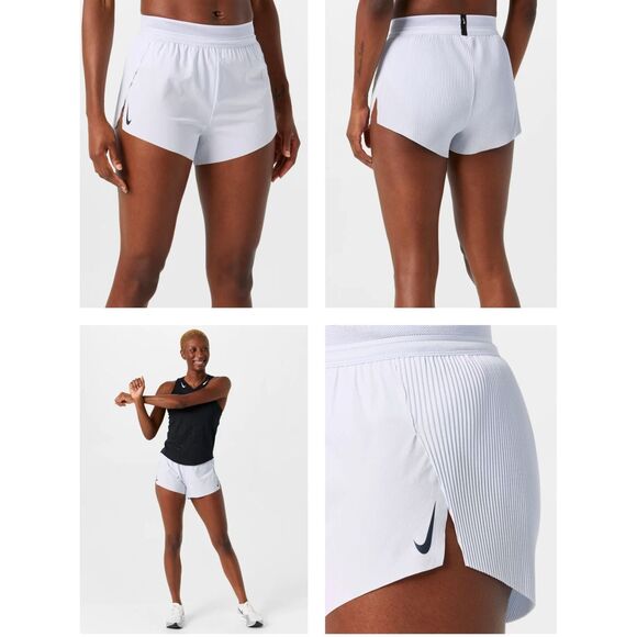 Nike Women's XXL AeroSwift Dri-FIT ADV 3" Mid-Rise Brief-Lined Running Shorts - Picture 1 of 16
